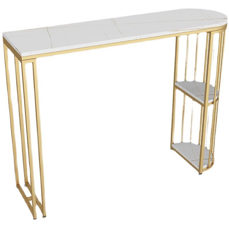 Nordic Glam Sintered Stone Table Dining Bar Counter Table for Kitchen Clearhalo 'Bar Furniture' 'Bar Tables' 'bar_tables' 'furn' 'furn_bar_tables' 'Furniture' 'furniture_bar_tables' 'Kitchen & Dining Furniture' 1200x1200_42832655-f0d3-46c0-b252-a7c31b60a89b