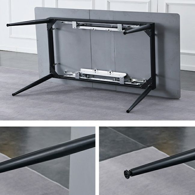 Kitchen Modern Sintered Stone Top Dinette Set with Removable Leaf Dining Room Furniture Clearhalo 'Dining Room Sets' 'Dining Tables & Seating' 'dining_room_set' 'furn' 'furn_dining_room_set' 'Furniture' 'furniture_dining_room_set' 'Kitchen & Dining Furniture' 'kitchen&dining_furn' 'kitchen' 1200x1200_4283523b-48f4-4cbf-80c6-b58e47691090