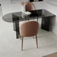 Glass Contemporary Free Form Dining Table Clear Glass Table for Dining Room Clearhalo ' dining_table' 'Dining Tables & Seating' 'Dining Tables' 'furn' 'furn_dining_table' 'Furniture' 'furniture_dining_table' 'Kitchen & Dining Furniture' 'kitchen&dining_furn' 'kitchen' 'kitchen_dining_table' 1200x1200_428398ef-8f73-4fa0-aec8-bf972d0d43bf