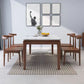 Solid Wood Mid-Century Modern Table Rectangle Marble Top Table for Kitchen Clearhalo ' dining_table' 'Dining Tables & Seating' 'Dining Tables' 'furn' 'furn_dining_table' 'Furniture' 'furniture_dining_table' 'Kitchen & Dining Furniture' 'kitchen&dining_furn' 'kitchen' 'kitchen_dining_table' 1200x1200_4283b3db-6d38-4747-93fb-10461182f05d