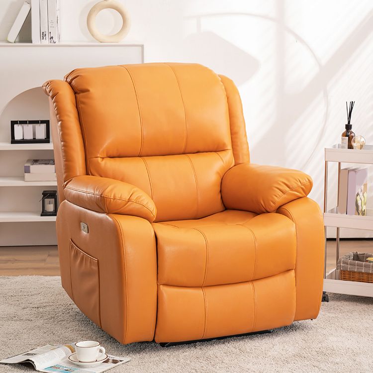 Swivel Glider Recliner stoel echte lederen standaard recliner