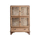 Traditional Oil Oak Curio Cabinet Glass Doors Hutch Buffet with Doors Clearhalo 'Display & China Cabinets' 'display_china_cabinets' 'furn' 'furn_display_china_cabinets' 'Furniture' 'Kitchen & Dining Furniture' 1200x1200_428484f7-b29f-4c68-aaa4-dee0052501b6