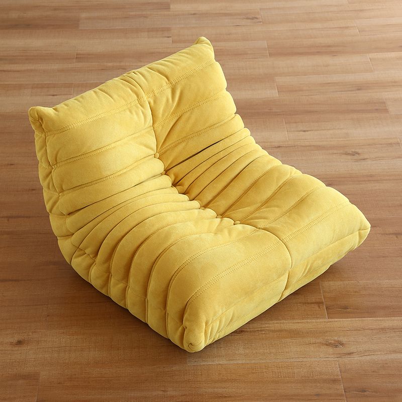 Silla de acento de color sólido sin brazo con asiento de tela para niños