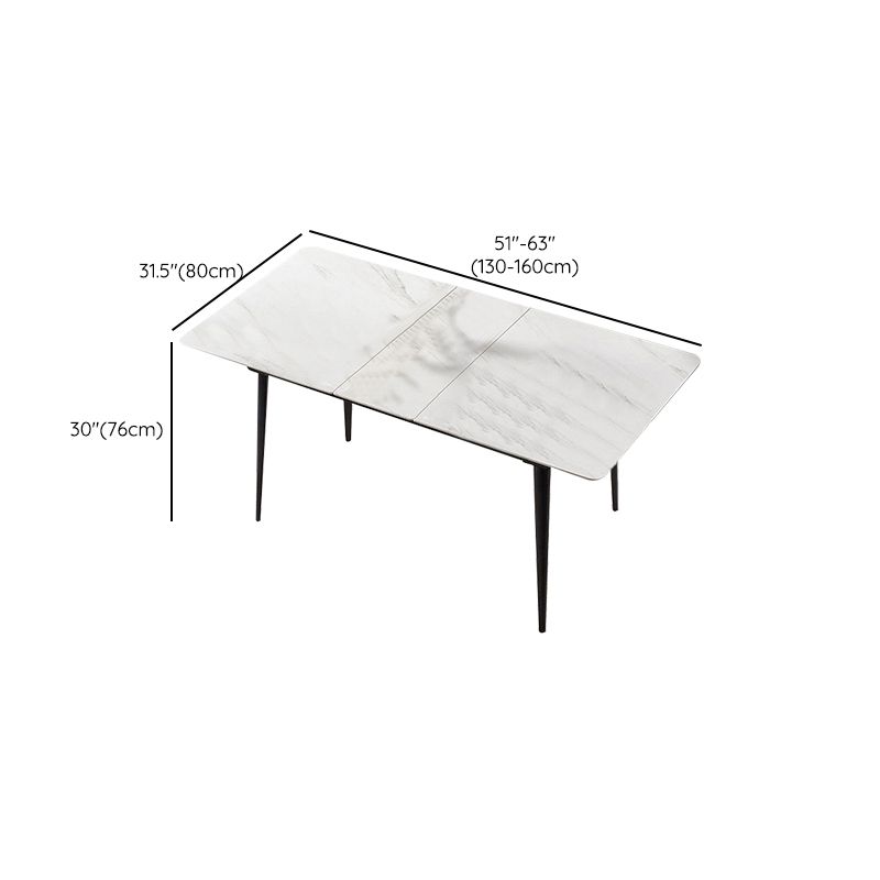 Contemporary Rectangular and Round Easy Folding Stone Dining Table