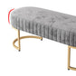 12.48-inch Width Modern Seating Bench Cushioned Metal Entryway Bench Clearhalo 'Benches' 'Chairs & Seating' 'furn' 'furn_benches' 'Furniture' 'Living Room Furniture' 1200x1200_42879a7d-4c38-455f-94d6-12cc34bc2423