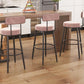 Modern Armless Backrest Counter Stool Iron Dessert Shop Bar Stool with Cushion and Pedal Clearhalo 'Bar Furniture' 'Bar Stools' 'bar_stools' 'furn' 'furn_bar_stools' 'Furniture' 'furniture_bar_stools' 'Kitchen & Dining Furniture' 1200x1200_42886d7c-df57-411a-ac36-e197cd0ebcad
