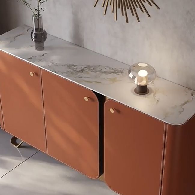 3 Doors Sideboard Buffet Contemporary Dining Server for Kitchen Clearhalo 'buffet_sideboard' 'Buffets & Sideboards' 'furn' 'furn_buffet_sideboard' 'Furniture' 'Kitchen & Dining Furniture' 1200x1200_4288e59e-9887-44d4-a876-0c1a793520a5