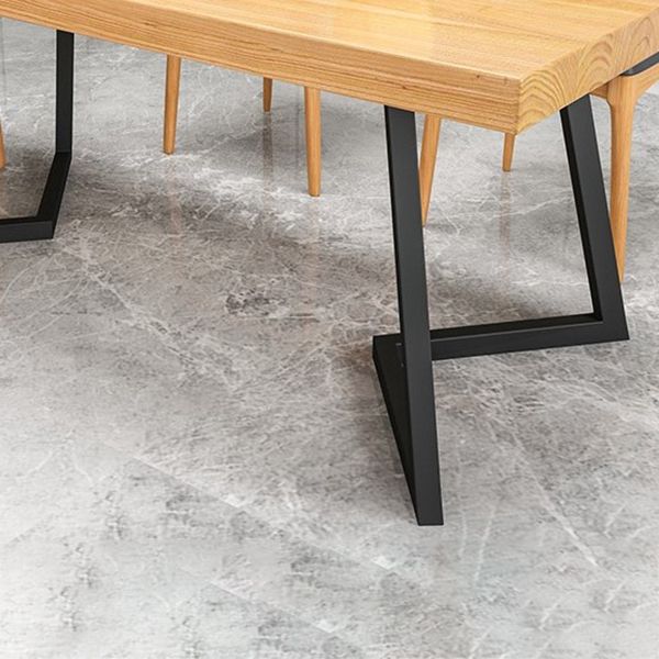 Industrial Natural Dining Set Rectangle 1/2/4/5/6/7 Pieces Dinette Set Clearhalo 'Dining Room Sets' 'Dining Tables & Seating' 'dining_room_set' 'furn' 'furn_dining_room_set' 'Furniture' 'Kitchen & Dining Furniture' 1200x1200_4289e8eb-6da1-43be-a168-30fd1ef517bb