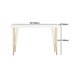 Glam Style 1/2/4 Pieces Faux Marble Bar Table Set Fixed Table Counter Set for Home Use