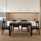 Mid-Century Sintered Stone Dining Table 4 Legs Solid Wood Base Rectangle Table for Home Clearhalo ' dining_table' 'Dining Tables & Seating' 'Dining Tables' 'furn' 'furn_dining_table' 'Furniture' 'furniture_dining_table' 'Kitchen & Dining Furniture' 'kitchen&dining_furn' 'kitchen' 'kitchen_dining_table' 1200x1200_428b34f7-fab6-4bde-969d-65977ee444db
