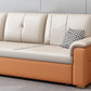 Contemporary Sofa Futon White with Storage Pillow Back Pillow Top Arms Sofa Bed Clearhalo 'furn' 'furn_futons' 'Furniture' 'Futons & Daybeds' 'Futons' 'Living Room Furniture' 1200x1200_428c3eae-cfb1-4a80-9079-7a65c200c187