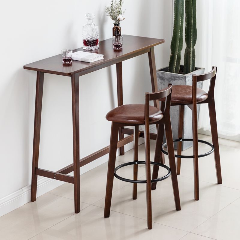 Traditional Rectangle Solid Wood Living Room Bar Dining Table Clearhalo 'Bar Furniture' 'Bar Tables' 'bar_tables' 'furn' 'furn_bar_tables' 'Furniture' 'Kitchen & Dining Furniture' 1200x1200_428c883d-4780-4b5c-adbb-439105c97233