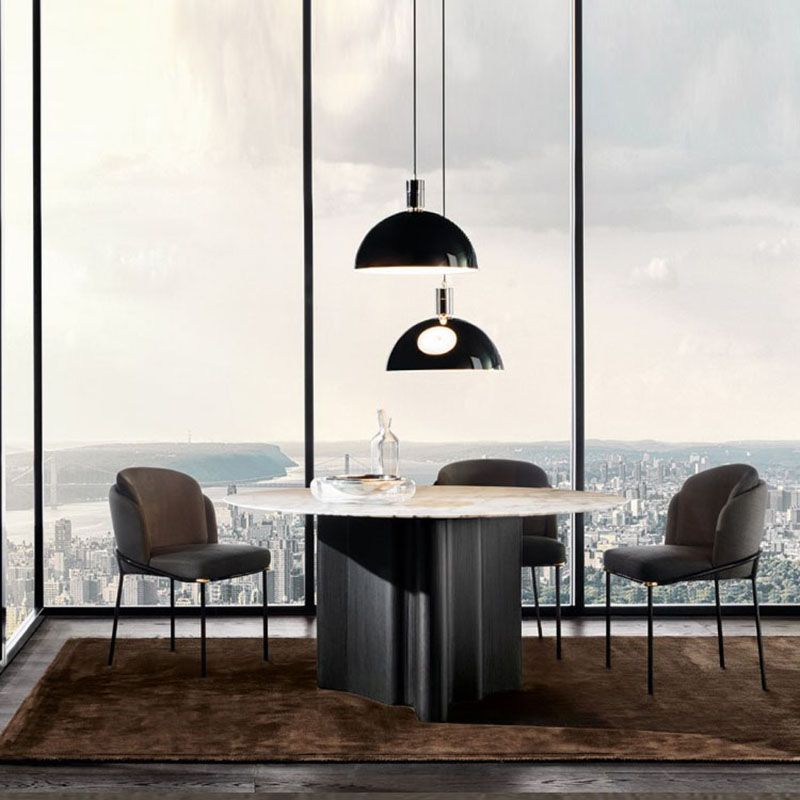 Contemporary Kitchen Chairs Dining Armless Side Chair with Metal Legs Clearhalo ' kitchen&dining_furn' 'Dining Chairs' 'Dining Tables & Seating' 'dining_chair' 'furn' 'furn_dining_chair' 'Furniture' 'furniture_dining_chair' 'Kitchen & Dining Furniture' 'kitchen' 1200x1200_428cbd09-de67-4c36-9349-83010547db26