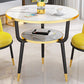 Modern Stone Storable Dining Table Metal Base for Dining Room Clearhalo 'Dining Tables & Seating' 'Dining Tables' 'dining_table' 'furn' 'furn_dining_table' 'Furniture' 'Kitchen & Dining Furniture' 1200x1200_428d54ea-0b77-4fd6-9635-7f265ef4c3a0