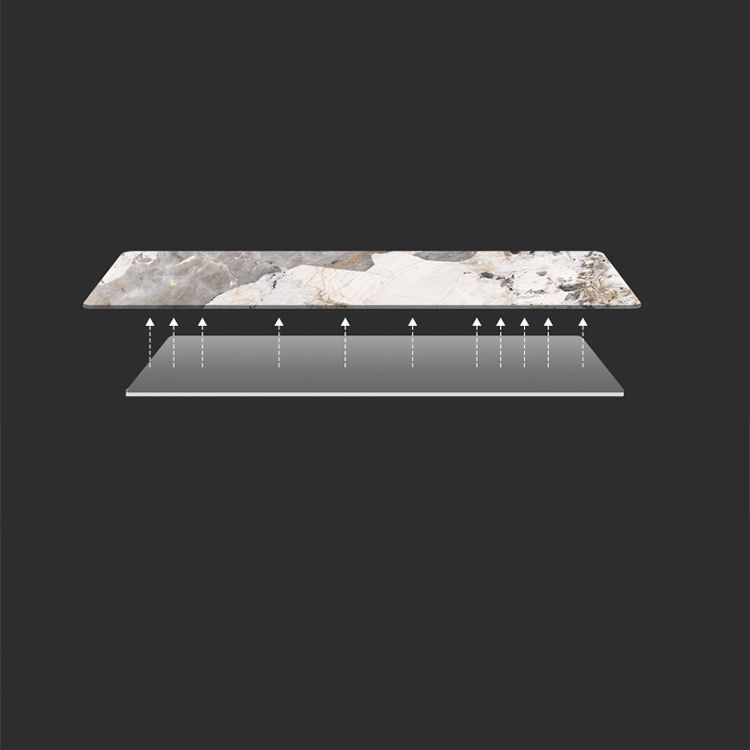 Minimalist Sintered Stone Kitchen Dining Set Gray Rectangle Shape Dining Set with Double Pedestal Clearhalo 'Dining Room Sets' 'Dining Tables & Seating' 'dining_room_set' 'furn' 'furn_dining_room_set' 'Furniture' 'furniture_dining_room_set' 'Kitchen & Dining Furniture' 'kitchen&dining_furn' 'kitchen' 1200x1200_428e0a2a-c45f-4ded-bac2-1d0d7fde6e88