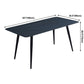 Metal Industrial Rectangle Dining Table Black Sintered Stone Table with 4 Legs Clearhalo ' dining_table' 'Dining Tables & Seating' 'Dining Tables' 'furn' 'furn_dining_table' 'Furniture' 'furniture_dining_table' 'Kitchen & Dining Furniture' 'kitchen&dining_furn' 'kitchen' 'kitchen_dining_table' 1200x1200_429084aa-a84e-4b27-a381-f765e6e17217
