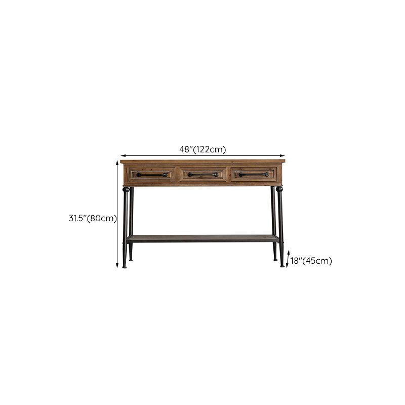 Industrial Rectangle Solid Wood With Doors Cabinet Distressed Wood Accent Cabinet Clearhalo 'Cabinets & Chests' 'cabinets_chests' 'furn' 'furn_cabinets_chests' 'Furniture' 'Living Room Furniture' 1200x1200_429192e6-c816-4478-9f13-79c99b62de64