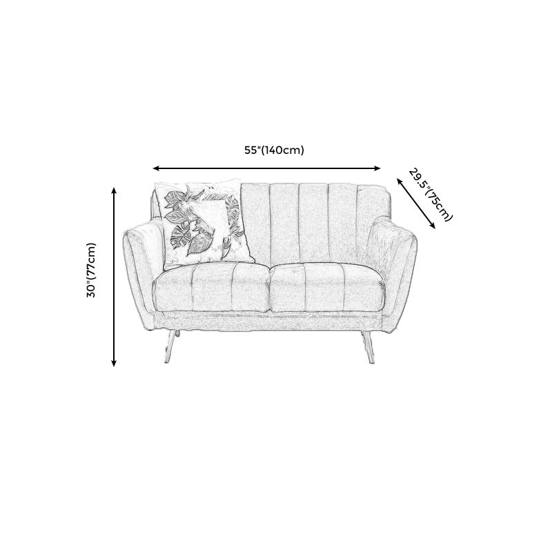 Modern Tight Back Couch Standard Velvet Tuxedo Arm Sofa in Green/Teal/Pink Clearhalo 'furn' 'furn_sofas' 'Furniture' 'furniture_sofas' 'kitchen' 'kitchen_sofas' 'Living Room Furniture' 'Sofa' 'sofas' 1200x1200_429202c6-4fe0-4b92-84eb-258652e2c616