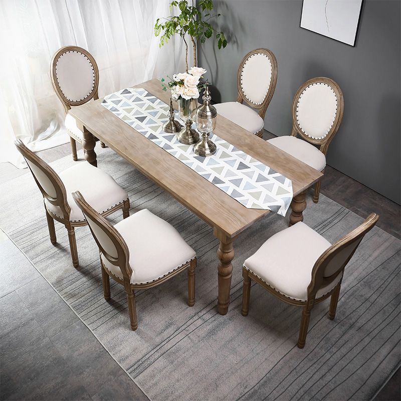 Traditional 1/2/5/7 Pieces Rectangle Dining Set Solid Wood Dining Table with Chairs Clearhalo 'Dining Room Sets' 'Dining Tables & Seating' 'dining_room_set' 'furn' 'furn_dining_room_set' 'Furniture' 'furniture_dining_room_set' 'Kitchen & Dining Furniture' 1200x1200_42925987-e63a-4c02-a1e9-0f328399d5f1