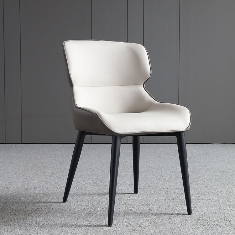 Contemporary Faux Leather Dining Chairs Upholstered Side Arm Chairs for Home Use Clearhalo ' kitchen&dining_furn' 'Dining Chairs' 'Dining Tables & Seating' 'dining_chair' 'furn' 'furn_dining_chair' 'Furniture' 'furniture_dining_chair' 'Kitchen & Dining Furniture' 'kitchen' 1200x1200_429285bf-f8c8-4ce9-a343-4850240768d2