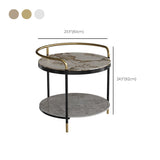 Contemporary with Shelf 3 Legs Round Double Tier Side End Table Clearhalo 'Coffee & Accent Tables' 'End & Side Tables' 'end_side_tables' 'furn' 'furn_end_side_tables' 'Furniture' 'Living Room Furniture' 1200x1200_42951589-4963-441a-ba69-ea51a95be7ab