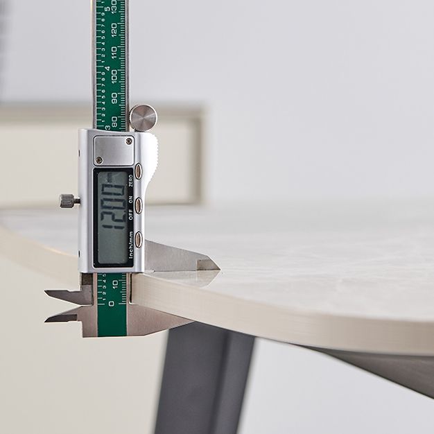 Ensemble de restauration en pierre contemporaine 1/2/5/7 pièces Table à manger avec des chaises arrière solides