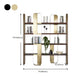 Glam Engineered Wood Bookshelf Standard Open Back Bookcase with Shelves