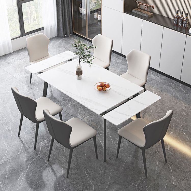 Tavolo da pranzo industriale con estensione fogliare tavolo da pranzo a base di metallo nero