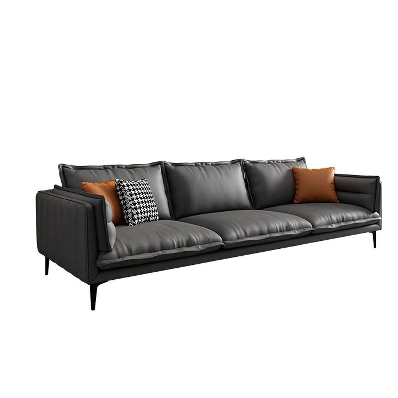 28.74" H Modern Pillow Top Arm Sofa with Cushion Back for Living Room, Brown Clearhalo 'furn' 'furn_sofas' 'Furniture' 'furniture_sofas' 'kitchen' 'kitchen_sofas' 'Living Room Furniture' 'Sofa' 'sofas' 1200x1200_429de268-f246-4fad-92e4-4540077c715b
