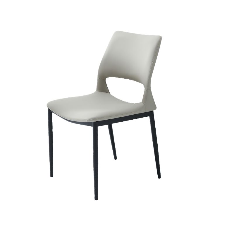 Industrial Kitchen Dining Side Chair Open Back Metal Side Chair Clearhalo 'Dining Chairs' 'Dining Tables & Seating' 'dining_chair' 'furn' 'furn_dining_chair' 'Furniture' 'Kitchen & Dining Furniture' 1200x1200_429f1541-80ae-40e3-8e06-f6dd39cc7709