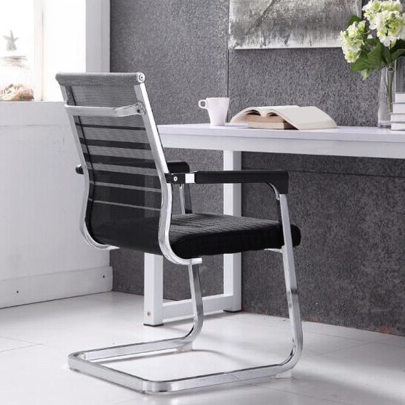 Moderne Fixed Arms Office Stuhl atmungsaktive Airgrid Schreibtischstuhl