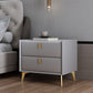 Cabinete de piedra Bedside Accent Mesa Nightshand con 2 cajones
