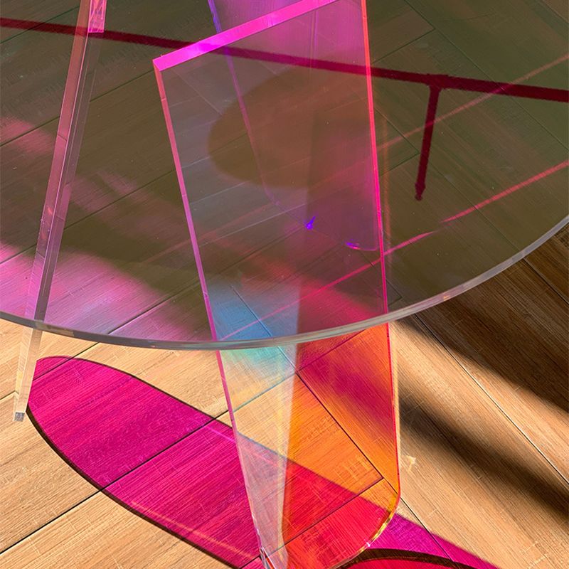 Tavolo laterale dell'accento di forma rotonda Tavolo di estremità laterale rotonda per camera da letto in multi-colore