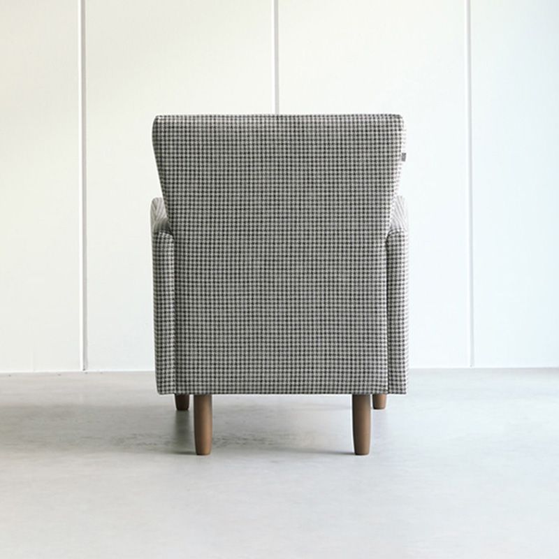 Bedroom Arms Included Basic Four Leg Track Arms Fixed Back Arm Chair