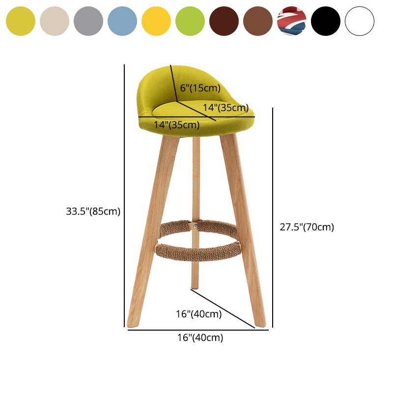 Contemporary Home Footrest Stool Matte Finish Upholstered Barstool Clearhalo 'Bar Furniture' 'Bar Stools' 'bar_stools' 'furn' 'furn_bar_stools' 'Furniture' 'furniture_bar_stools' 'Kitchen & Dining Furniture' 1200x1200_42a8d4ce-bddb-4146-8144-ab5df51bf97d