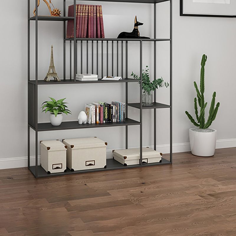 Contemporary Metal Bookshelf Etagere Shelf Bookcase for Study Room 11.8" W Clearhalo 'Bookcases' 'furn' 'furn_bookcases' 'Furniture' 'Office Furniture' 1200x1200_42aa28c1-f1bd-42aa-a1b7-f97f6bef327e