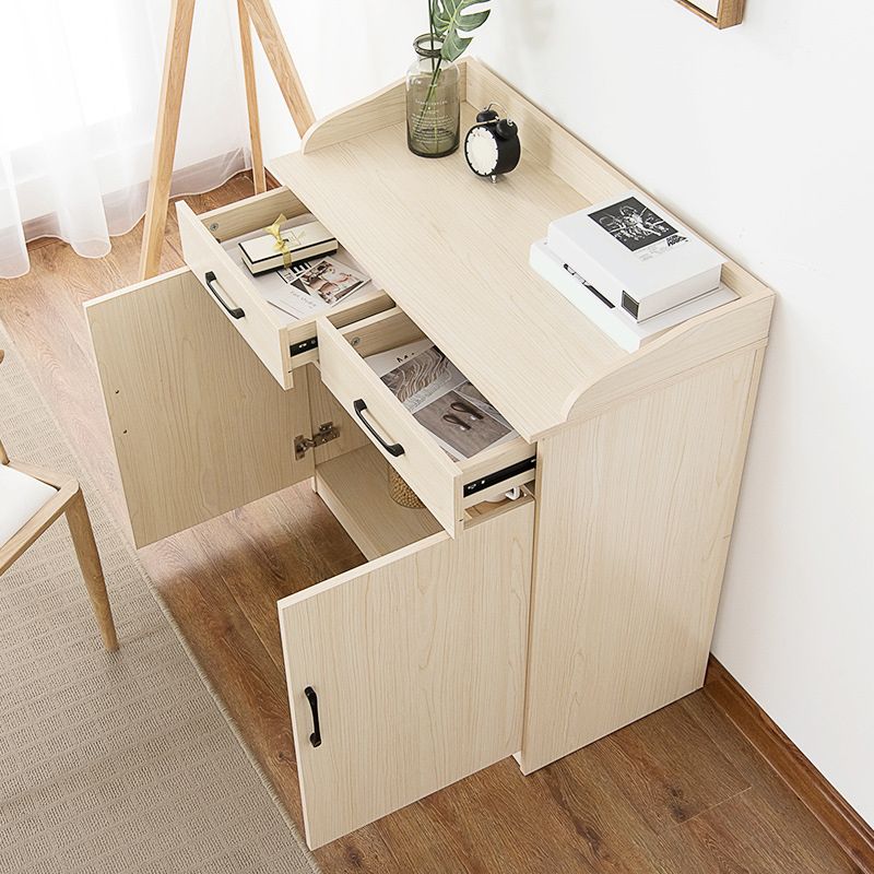 35.4" Tall 2 - Door and 2 - Drawer Accent Cabinet Faux Wood Storage Cabinet Clearhalo 'Cabinets & Chests' 'cabinets_chests' 'furn' 'furn_cabinets_chests' 'Furniture' 'Living Room Furniture' 1200x1200_42ab2c26-f3bf-4b07-b12d-1c67723d8f86