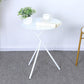 Modern Simple Iron Round Side Table Dia 17.7" 3 Legs End Table