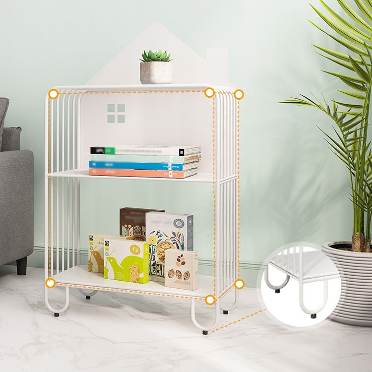 Open Back Metal Bookshelf Scandinavian Style Bookcase for Home Study Room Clearhalo 'Bookcases' 'furn' 'furn_bookcases' 'Furniture' 'furniture_bookcases' 'Office Furniture' 1200x1200_42afd0bd-e9c9-4aa6-a5a5-edc4f20a942c