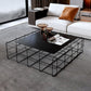 Mid-Century Modern Black Cocktail Table in Iron 1 Coffee Table Clearhalo 'Coffee & Accent Tables' 'Coffee Tables' 'coffee_tables' 'furn' 'furn_coffee_tables' 'Furniture' 'Living Room Furniture' 1200x1200_42b03eb5-23e3-465d-81b0-e738194dec55