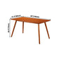 Rectangle Simplicity Dining Table Oak Solid Wood Table with 4 Legs for Dining Room Clearhalo ' dining_table' 'Dining Tables & Seating' 'Dining Tables' 'furn' 'furn_dining_table' 'Furniture' 'furniture_dining_table' 'Kitchen & Dining Furniture' 'kitchen&dining_furn' 'kitchen' 'kitchen_dining_table' 1200x1200_42b0702e-8351-40cd-913d-d36e6d77f2be