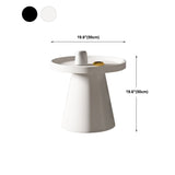 Metal Pedestal Coffee Table Round Modern Minimalist Coffee Table