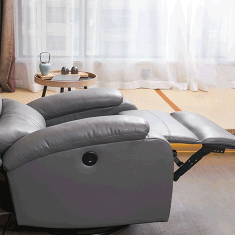 Contemporary Home Theater Recliner Metal Solid Color Indoor Standard Manual-Push Botton Clearhalo 'Chairs & Seating' 'furn' 'furn_recliners' 'Furniture' 'Living Room Furniture' 'Recliners' 1200x1200_42b149d5-9a75-405f-9070-9e072ecbdf73