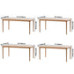 Rectangle Contemporary Dining Table White Fixed Table with Pine Solid Wood Clearhalo ' dining_table' 'Dining Tables & Seating' 'Dining Tables' 'furn' 'furn_dining_table' 'Furniture' 'furniture_dining_table' 'Kitchen & Dining Furniture' 'kitchen&dining_furn' 'kitchen' 'kitchen_dining_table' 1200x1200_42b19f09-572f-46aa-ac87-ee17163dd820