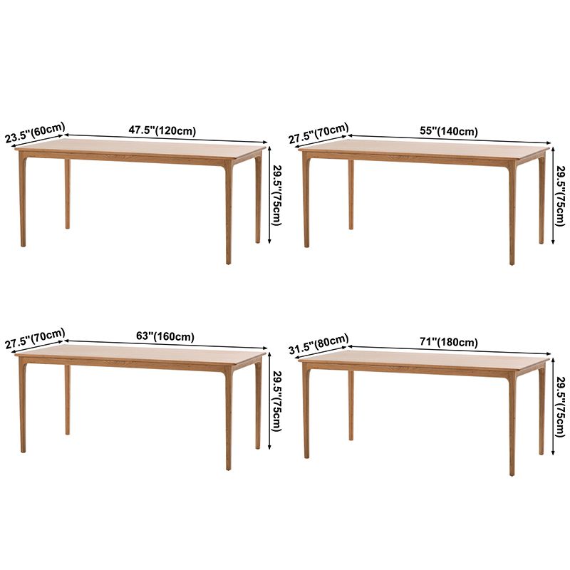 Rectangle Contemporary Dining Table White Fixed Table with Pine Solid Wood Clearhalo ' dining_table' 'Dining Tables & Seating' 'Dining Tables' 'furn' 'furn_dining_table' 'Furniture' 'furniture_dining_table' 'Kitchen & Dining Furniture' 'kitchen&dining_furn' 'kitchen' 'kitchen_dining_table' 1200x1200_42b19f09-572f-46aa-ac87-ee17163dd820
