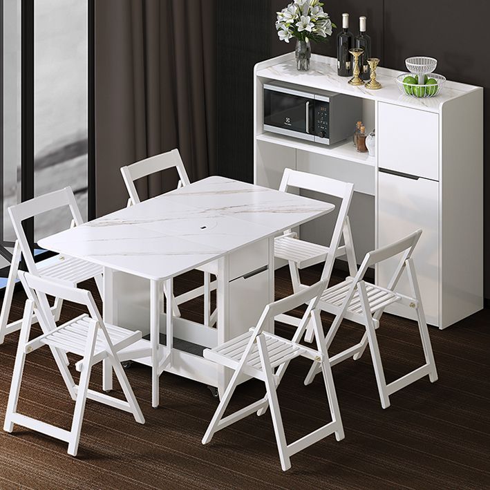 Rectangle Stone Dining Site Table Simplicity Style Drop Leaf Table for Home Clearhalo ' dining_table' 'Dining Tables & Seating' 'Dining Tables' 'furn' 'furn_dining_table' 'Furniture' 'furniture_dining_table' 'Kitchen & Dining Furniture' 'kitchen&dining_furn' 'kitchen' 'kitchen_dining_table' 1200x1200_42b26145-6596-4e1b-8e6e-f40484941ad9