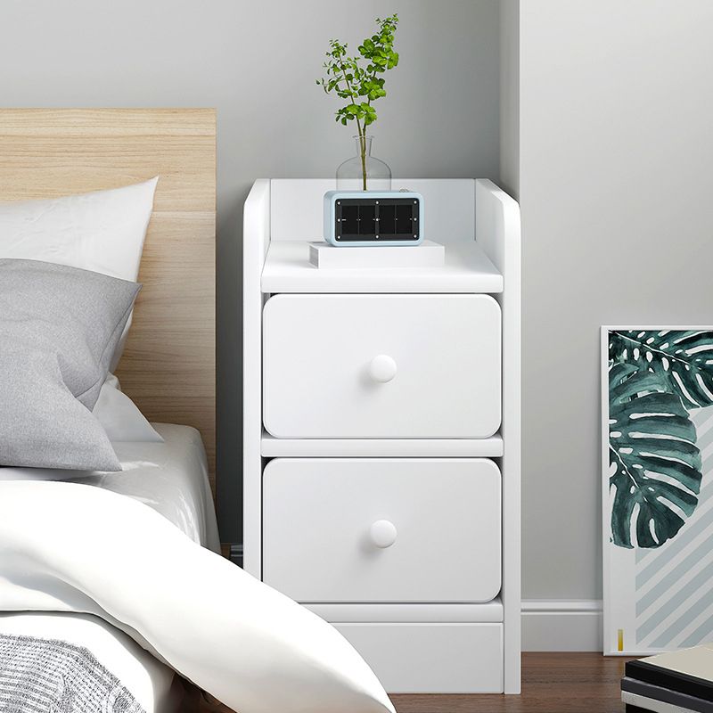 Moderia de madera de madera Night Bedside Gabinet con cajón para dormitorio