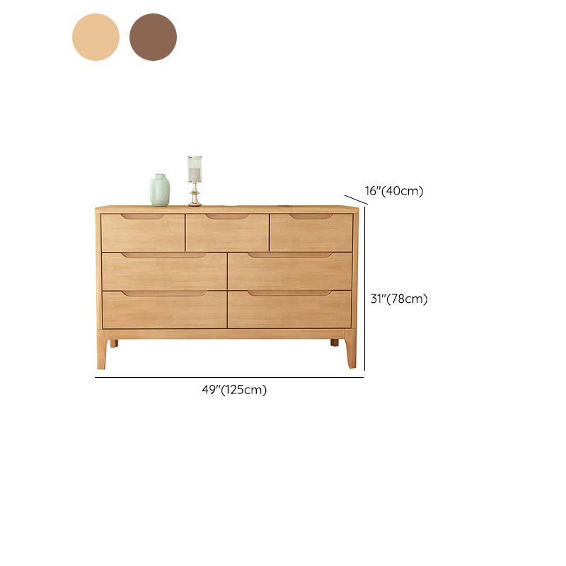 Modern Storage Chest Dresser Solid Wood Dresser with 5/6/7 Drawers Clearhalo 'Bedroom Furniture' 'Dressers & Chests' 'dressers_chests' 'furn' 'furn_dressers_chests' 'Furniture' 1200x1200_42b42d43-762b-4b17-985c-60366da6a797