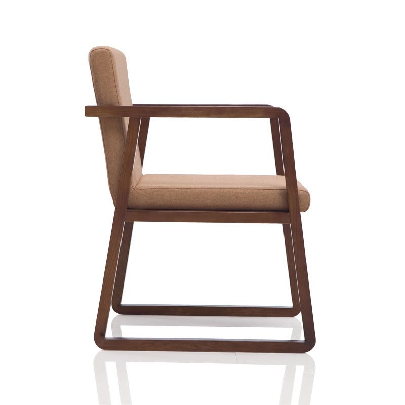 Modern Style Chairs Dining Arm Chair with Wooden Legs for Kitchen Clearhalo ' kitchen&dining_furn' 'Dining Chairs' 'Dining Tables & Seating' 'dining_chair' 'furn' 'furn_dining_chair' 'Furniture' 'furniture_dining_chair' 'Kitchen & Dining Furniture' 'kitchen' 1200x1200_42ba164d-735f-452e-a43c-88cf625f13ec