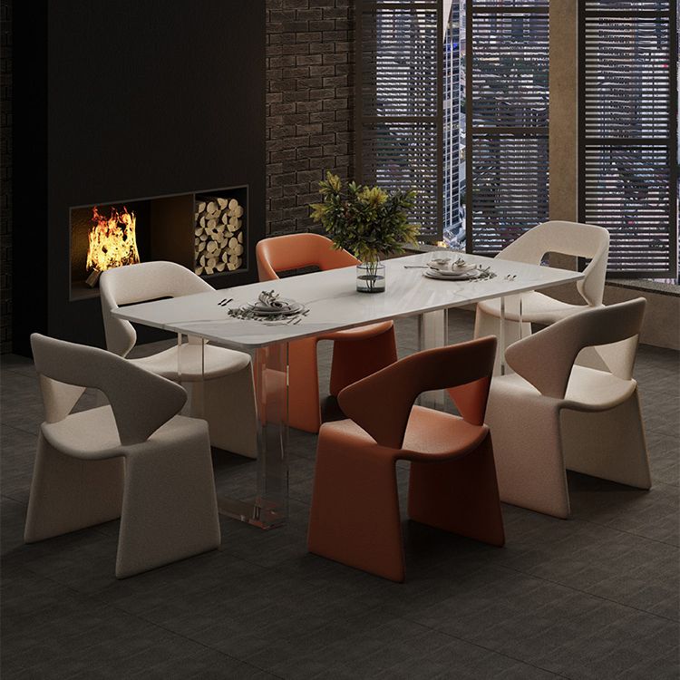 Chaises de restauration et d'accentuation rembourrées et en velours ouvrir en velours pour la maison